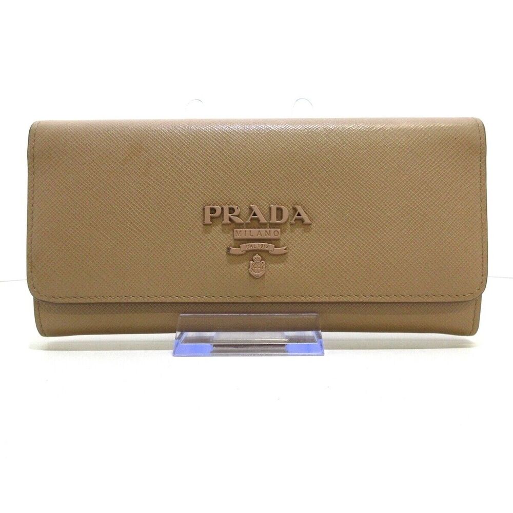 Auth Prada - Pink Beige Saffiano #149324P18B - Picture 1 of 10